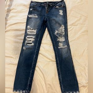 Distressed jeans